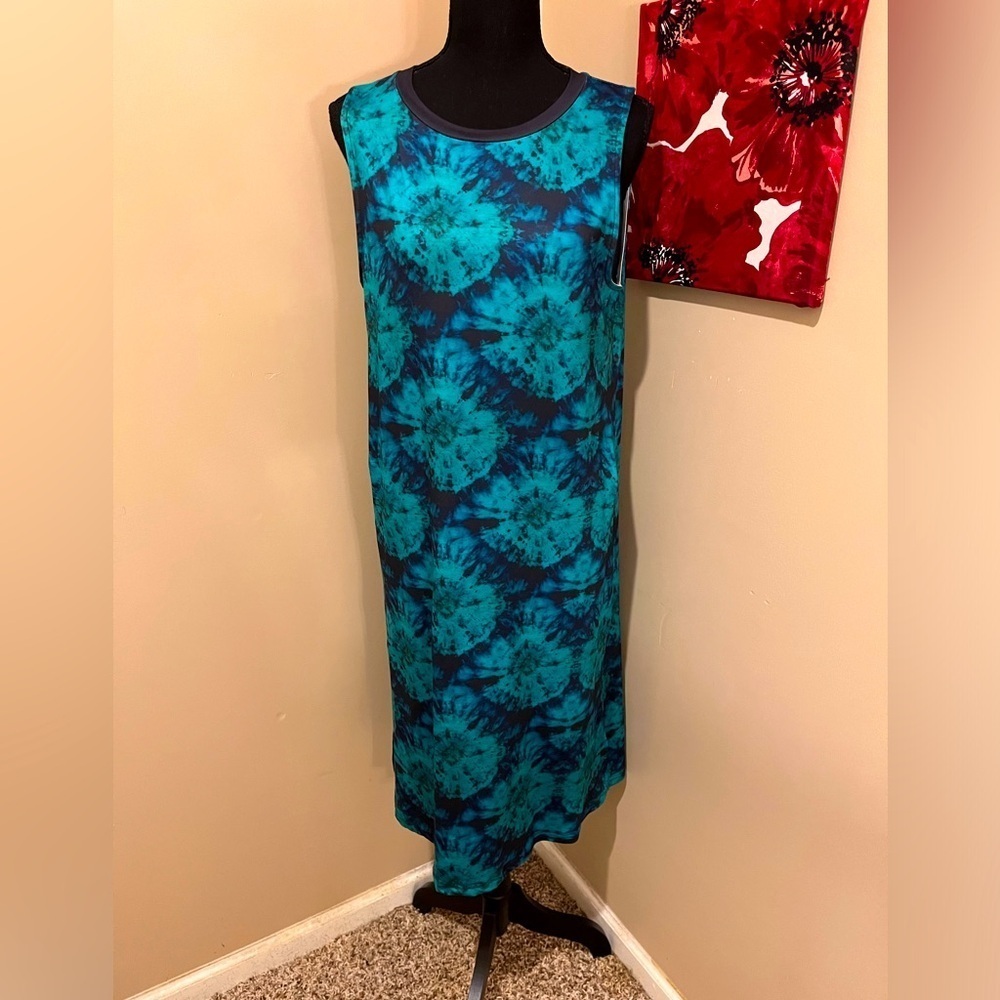 NWT Pixie Lady Tie Dye Design Sheath Crew neck Dress, size M